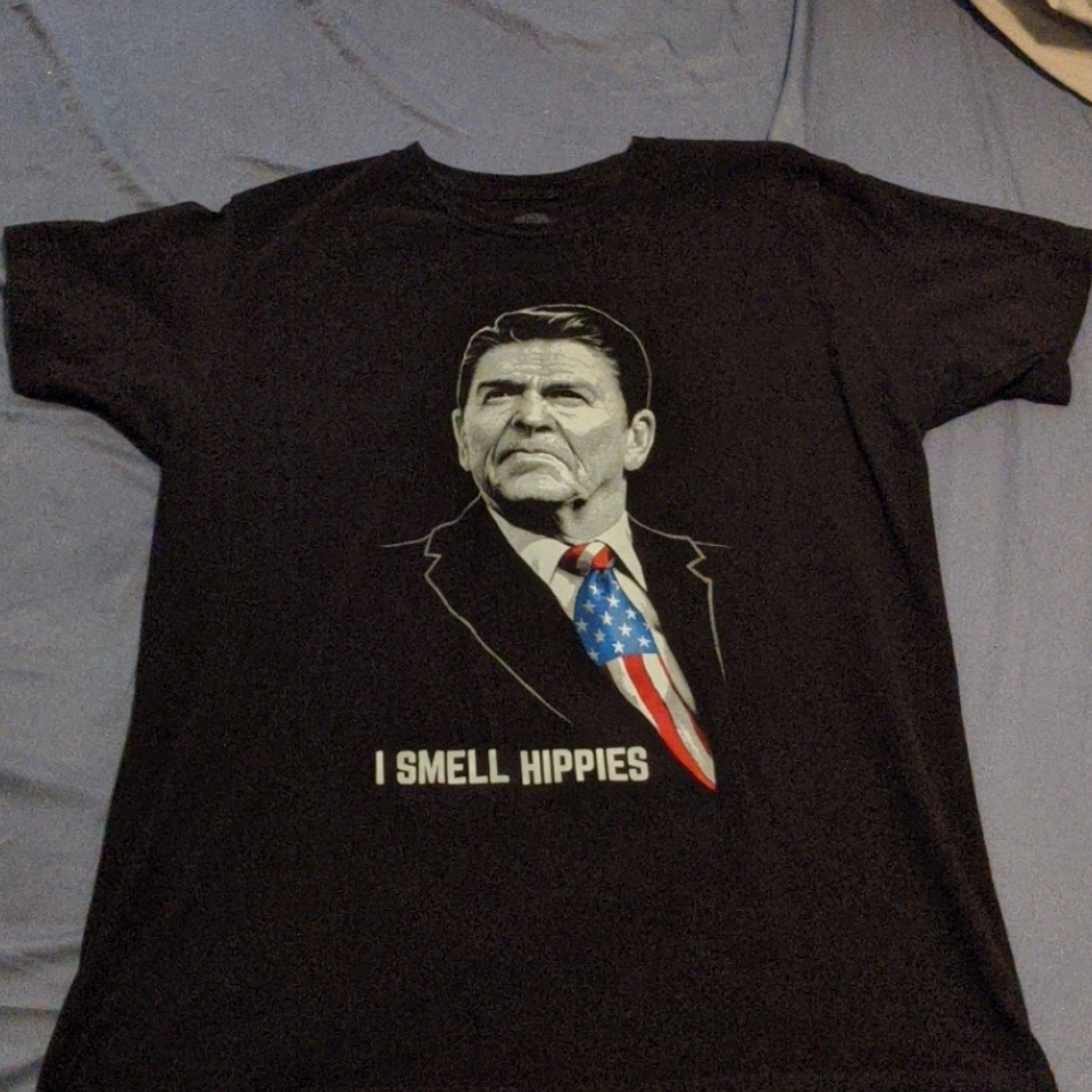 Ronald Reagan I smell hippies